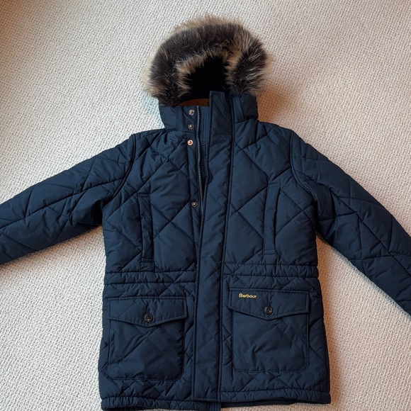 Barbour Kids Dark Blue Quilted Jacket